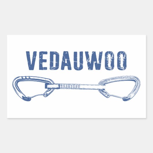 Vedauwoo-klimloop Rechthoekige Sticker (Voorkant)