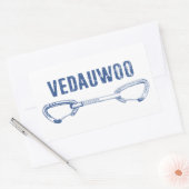 Vedauwoo-klimloop Rechthoekige Sticker (Envelop)