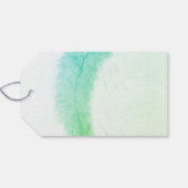 Veder door de wind geblazen cadeaulabel (Achterkant Horizontaal)