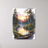 Vederachtige Sereniteit Canvas Afdruk (Voorkant)