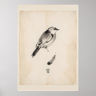 Vederige Boodschapper Geest Vogel Muurkunst Poster