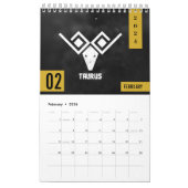 Vedic Zodiac Calendar-Geometric Rashi Art Kalender (Feb 2026)