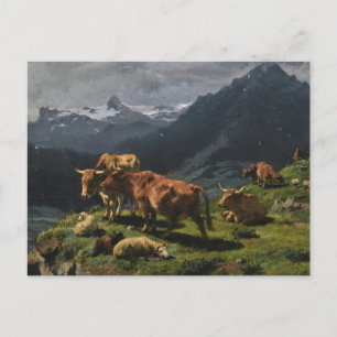 Vee Schapen Alpenlandschap door Rosa Bonheur Post Briefkaart