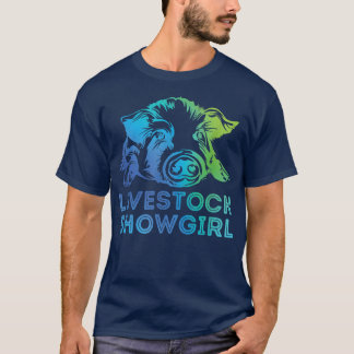 Veedame toont varkens op de beurs4078 t-shirt