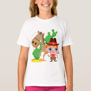 Veedrijfster en Paard T-shirt