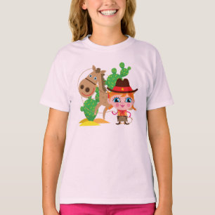 Veedrijfster en Paard T-shirt