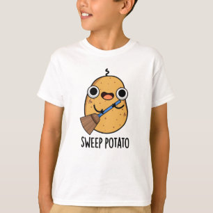 Veeg aardappel Grappige zoete aardappel woordspeli T-shirt