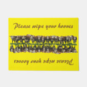 Veeg je handschoenen af - Rundvee Deurmat (Voorkant)