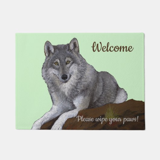 Veeg je poten af Wolf Deurmat (Voorkant)