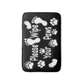 Veeg je poten wissen. badmat (Voorkant Verticaal)