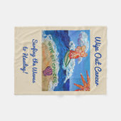 Veeg kanker uit met de engel Soft Fleece Blanket (Voorkant (Horizontaal))