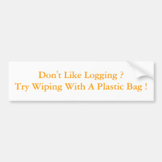 Veeg met plastic? bumpersticker