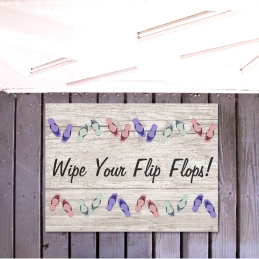 Veeg uw Teenslippers deurmat af