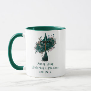 Veeg weg gisteren Problemen en Pijn Halloween Mok