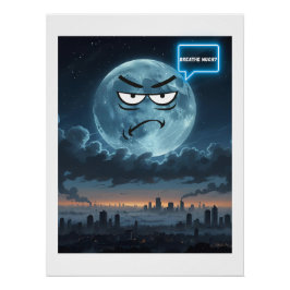 Veel ademen? – Als de maan kan praten Perfect Poster