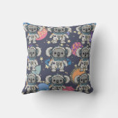 Veel Astronaut Koala Cartoon Print Kussen (Achterkant)