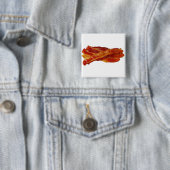 Veel Bacon Vierkante Button 5,1 Cm (In situ)