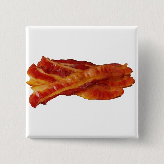 Veel Bacon Vierkante Button 5,1 Cm (Voorkant)