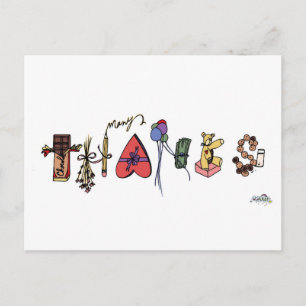 Veel Bedankt briefkaart