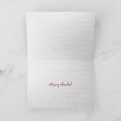 Veel Bedankt op roze gingham (Binnen)