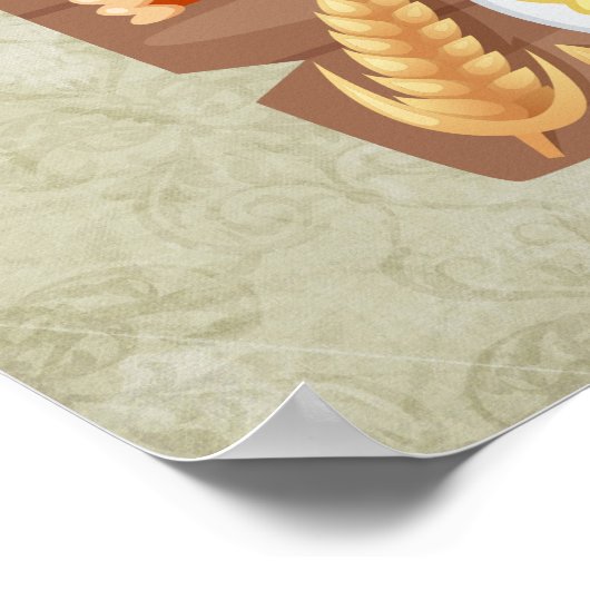 Veel Bedankt uit de pelgrim en de inheemse Thanksg Poster (Hoek)