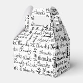 Veel Bedankt zwarte tekst op wit Bedankdoosjes (Achterkant)