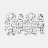 Veel Bedankt zwarte tekst op wit Bedankdoosjes (Uitgevouwen)