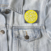 Veel bellengezichten. vierkante button 5,1 cm (In situ)