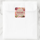 Veel bloemen kleurrijke pioen deodorant labels (Tas)