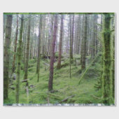 Veel bomen in het bos cadeaupapier (Vlak)