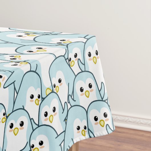 Veel cartoon pinguïns tafelkleed (Voorbeeld)