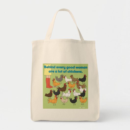 Veel Chicken Grocery Bag Tote Bag (Voorkant)