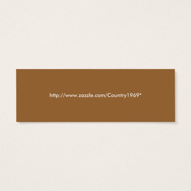 Veel chocolade Bladwijzer Mini Visitekaartjes (Achterkant)