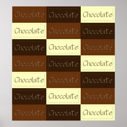 Veel chocolade-Poster Poster (Voorkant)
