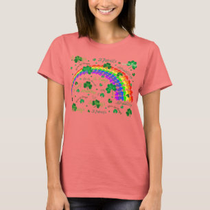 Veel Cloverbladeren en een regenboog T-shirt
