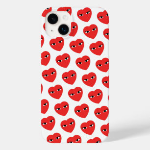 Veel Cute Red Hearts met Eyes op wit Case-Mate iPhone 14 Plus Hoesje