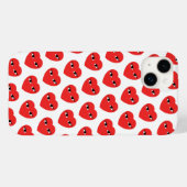 Veel Cute Red Hearts met Eyes op wit Case-Mate iPhone Case (Achterkant (horizontaal))