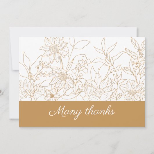 Veel dank bedankkaartje bedankkaart (Voorkant)