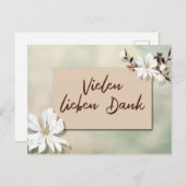 Veel dank kaart (Voorkant / Achterkant)