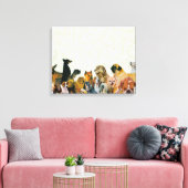 Veel Dogs Collage Canvas Afdruk (Insitu (Woonkamer))