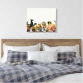 Veel Dogs Collage Canvas Afdruk (Insitu (Slaapkamer))