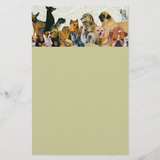 Veel Dogs Collage Letterhead Briefpapier (Voorkant)