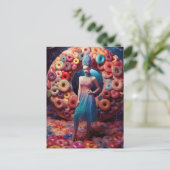 Veel Donuts Mode Model Briefkaart (Staand voorkant)