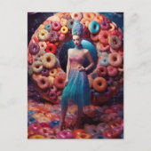 Veel Donuts Mode Model Briefkaart (Voorkant)