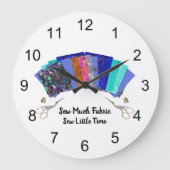 Veel fabric-quilter's naaien grote klok (Voorkant)