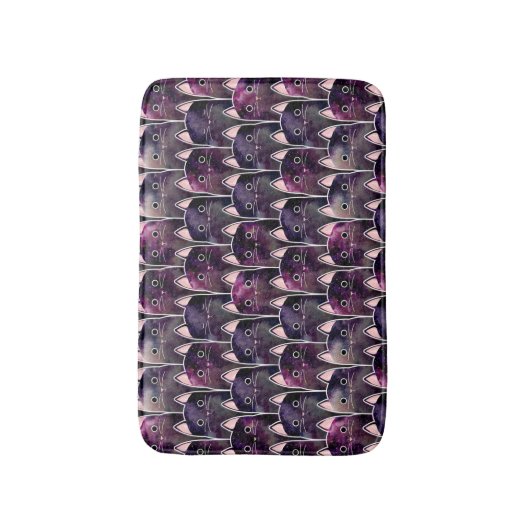 Veel galaxy Cats Pattern Badmat (Voorkant Verticaal)