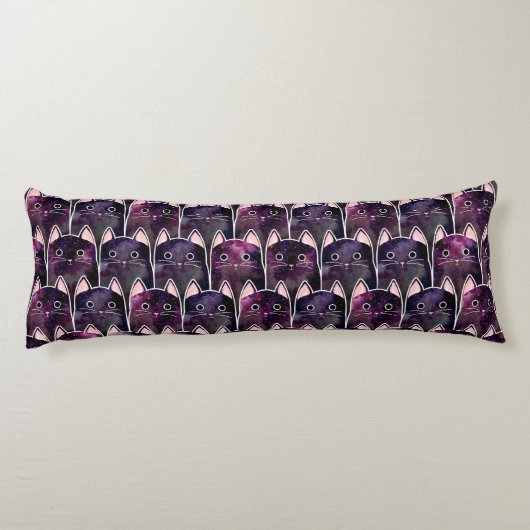 Veel galaxy Cats Pattern Lichaamskussen (Achterkant)