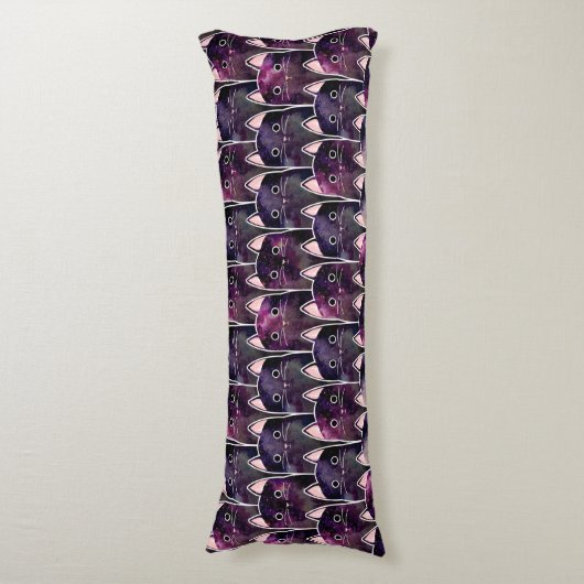 Veel galaxy Cats Pattern Lichaamskussen (Voorkant Verticaal)
