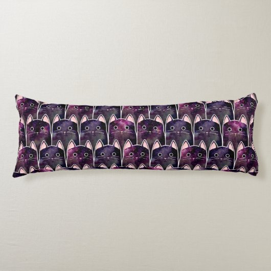 Veel galaxy Cats Pattern Lichaamskussen (Voorkant)