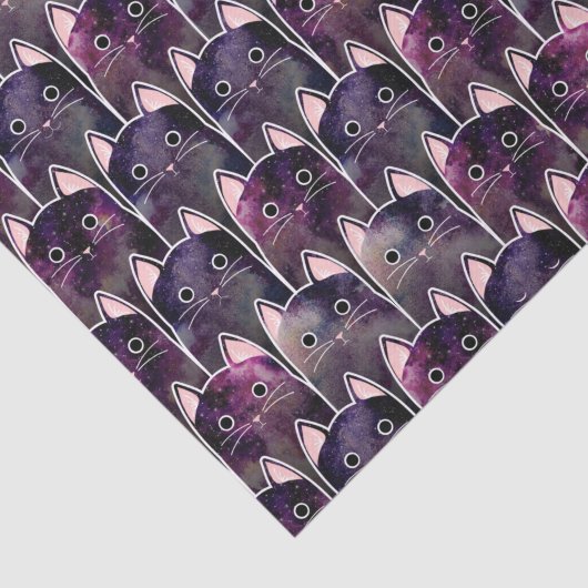 Veel galaxy Cats Pattern Tissuepapier (Detail)